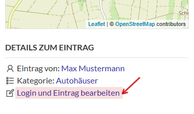 Bearbeiten mit Login